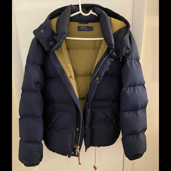 ralph lauren down hooded jacket